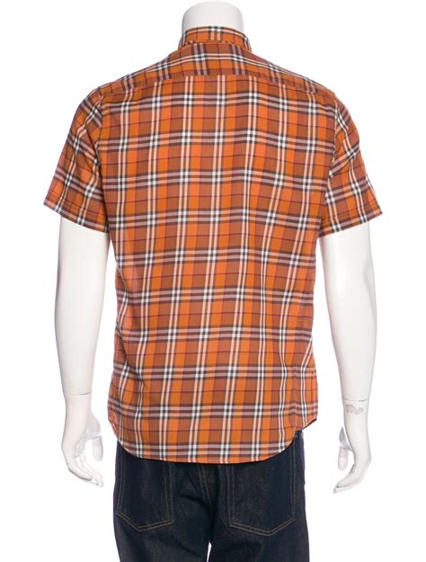 burberry brit plaid button shirt|burberry tee shirts men.